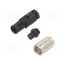 99 0406 00 03 Connector: M9; plug; female; Plating: gold-plated; 125V; 4A; IP67 ZGGaOi4nsqEWGFEMftHTC5SD5t_3AY5MC8bRNLE73KI