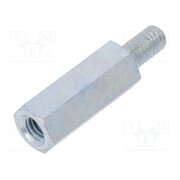 226X18 Screwed spacer sleeve; 18mm; Int.thread: M4; Ext.thread: M4; steel K6owMmyWVslUiOzKnxf2oKObESpcWQU3O99xBJ9pp9g