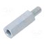 226X18 Screwed spacer sleeve; 18mm; Int.thread: M4; Ext.thread: M4; steel K6owMmyWVslUiOzKnxf2oKObESpcWQU3O99xBJ9pp9g