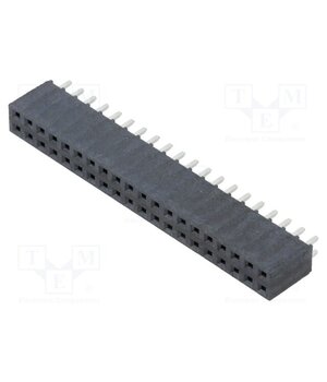 SSQ-120-01-L-D Connector: pin strips; socket; female; PIN: 40; straight; THT; 2x20 Wyso0jtGi7otmLuNaPkUM9kIVLBc1b9oThN8MwTNvmQ