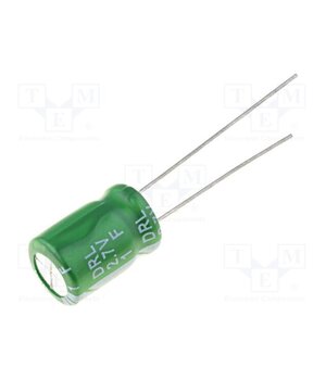 DRL105S0TF12RRASP Supercapacitor; THT; 1F; 2.7VDC; ±20%; Body dim: Ø8x12mm; Ifsm: 1.4A XSyUP-JooHyR2LJJzBR1VgsQBzrSsa2EkEwHLZgmaPM