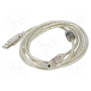 CA-USBA-12CC-0018-TR Cable; USB 2.0; USB A plug,USB B plug; gold-plated; 1.8m; Core: Cu Ru67WqSdYaryu1b6zDfjhev00RLdKRDEgQ8gWP1eSDY