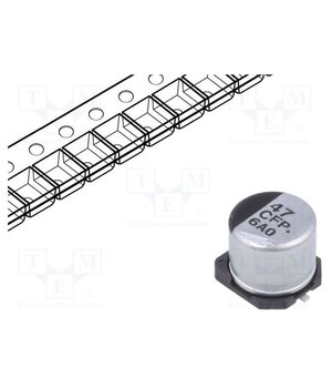 EEEFP1C470AP Capacitor: electrolytic; low ESR; SMD; 47uF; 16VDC; Ø6.3x5.8mm Bis8s_8DpDsxqNYaaPWi7QmtDsG008WFmNrNtSTFHPw