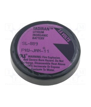 SL-889/P Battery: lithium (LTC); 1/10D; 3.6V; 1000mAh; non-rechargeable EyRFB6YKg3WUwxeXfnBbBiCekWfvzi-dAG8f3IkUzY0
