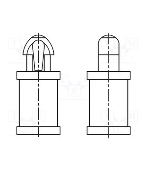 8G809V40203 PCB distance; polyamide 66; L: 6.4mm; snap fastener; natural 4CG9rEzrUxskTrLMZ7jEDEEuy3ra2dGWpJ3Zpcq4GKI