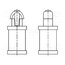 8G809V40203 PCB distance; polyamide 66; L: 6.4mm; snap fastener; natural 4CG9rEzrUxskTrLMZ7jEDEEuy3ra2dGWpJ3Zpcq4GKI
