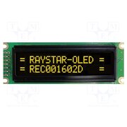 REC001602DYPP5N00100 Display: OLED; alphanumeric; 16x2; Dim: 85x30x10mm; yellow; PIN: 14 j8vxE5ruSJhjkilD9dOQWNhNSnNS9lipA38LruJDUAY