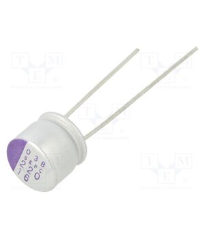 16SEPC220MD Capacitor: polymer; 220uF; 16VDC; THT; ±20%; Ø8x7mm; OS-CON SEPC l4aoSedGSfnKjdLbubTquswgszlsYxQduu95Bz2n3aE
