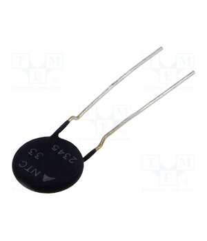 B57237S0330M000 Thermistor: NTC; 33Ω; Ø: 15mm; -55÷170°C; 3.1W; ±20%; THT; 3300K DCSGipgYtAztMUyatM3-2bDKpubDlLy0lf6iESPWeXI