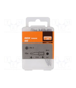 65I/PH1 Screwdriver bit; Phillips; PH1; Overall len: 25mm; 10pcs. PCsNxri_yQHveuvSGGlUAVK69RIfCqP1Xs3jbhROnmM