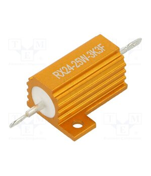 AHP25W-3K3F Resistor: wire-wound; with heatsink; 3.3kΩ; 25W; ±1%; 30ppm/°C 5Zxv9aEVH9e6WO9SMcRdCuScdJMOKwYqqx2trxT06gw