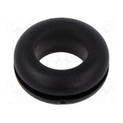 10071632 Grommet; Ømount.hole: 12.5mm; Øhole: 9.5mm; black; 0÷80°C; PVC SrXGPm5X5-odIkdvbpy9aiq00LDSaKwA5TQ2bEwFeQA