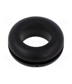 10071632 Grommet; Ømount.hole: 12.5mm; Øhole: 9.5mm; black; 0÷80°C; PVC SrXGPm5X5-odIkdvbpy9aiq00LDSaKwA5TQ2bEwFeQA