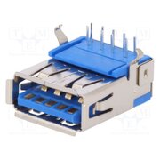USBA-G3.0/1 Connector: USB A; socket; on PCBs; THT; angled 90°; USB 3.0 jchs-_BLi_B2eXJoz3D4Ikv_IPvjBS4jNYeNfKXja8E