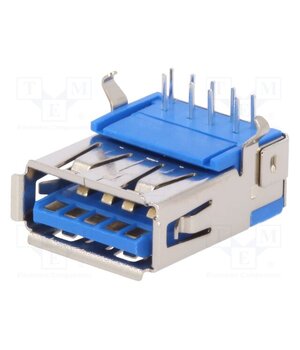USBA-G3.0/1 Connector: USB A; socket; on PCBs; THT; angled 90°; USB 3.0 jchs-_BLi_B2eXJoz3D4Ikv_IPvjBS4jNYeNfKXja8E
