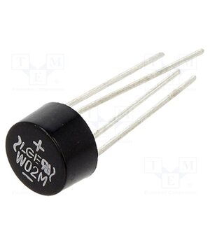 W02M Bridge rectifier: single-phase; Urmax: 200V; If: 1.5A; Ifsm: 50A qs8ZeKkIEBMA57ZkWAP18VnJ3i2U-0R0fB9Ef5Gxp0g