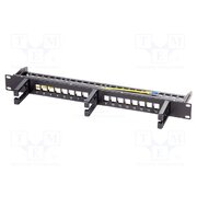 NK4077 Patch panel; patch panel; rack; black; Number of ports: 16 d54QtmA-6ta7Mg0AKT3QTJFiTgqJvn4WHDES3WCc2LA