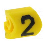 515-01624 Markers; Marking: 2; 1÷3mm; PVC; yellow; -65÷105°C; leaded; HGDC1-3 E7eTAfQvQ8233N7bLOUTDACtxkjQrd5vnwFnqMZT9P0
