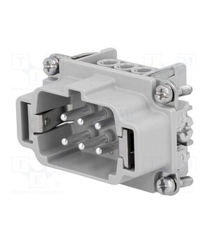 C14610A0060021 Connector: HDC; contact insert; male; 22A; 400V; PIN: 6; 6+PE QMBH3COMMoLIMnYaf3vvltFm1r2Q3-Zgvc0b8Rb8nkU