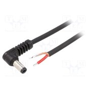 A21-TT-C100-050BK Cable; 1x1mm2; wires,DC 5,5/2,1 plug; angled; black; 0.5m 2FLUr-ckwk9qUFvGnfTj16mqDCLgia6WQhKnwPx0cB8