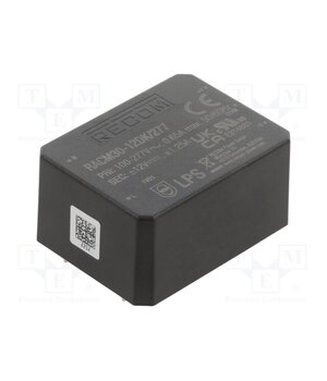 RACM30-12DK/277 Converter: AC/DC; 30W; Uin: 85÷305VAC; Uout: 12VDC; Uout2: -12VDC pQeaqur_LqBvoRtePn-glafLHScQxDHY6cdBct8W4cg