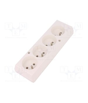 5907570000445 Connector: AC supply; female; splitter; 2P+PE; 250VAC; 16A; white HA1mAX69NCnwdFJLoI1lRwwiUT3tQrd8hlaHT_jEoUs