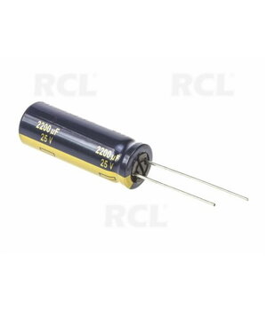 KONDENSATORS Zems pretestības koeficients 2200uF 25V 12,5x35mm PANASONIC

 KEK2200_2_PN.jpg