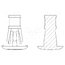 8G820V41204 Assembly stud; polyamide 66; L: 6.4mm; snap fastener; natural 0gHeS8XYChha7ilCzZ7B8K793gchlKSPgvpk557aLww
