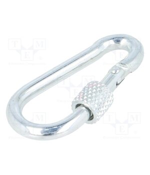 KSZ.4.40 Carabiner; steel; for rope; L: 40mm; zinc; 4mm; with protection 9od_VXFPS8v45zFEx49ybO765Hq0DdGZX022O4sYkKM