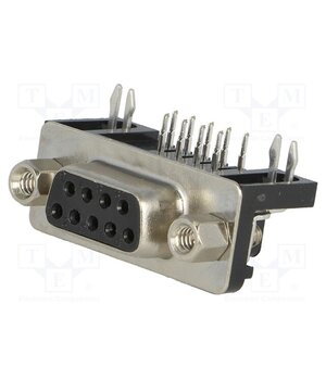 DS1037-09FNAKT74-0CC Connector: D-Sub; PIN: 9; socket; female; angled 90°; THT; UNC 4-40 RfTtlcokMwOgwUSitbMNdtOQ793FnTAdm9QWCbWOfmQ