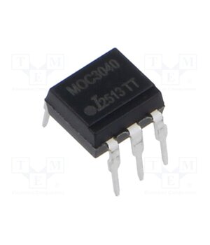 MOC3040 Optotriac; 5.3kV; DIP; Ch: 1 pP2IrmR6ATqaLg8GuTvHq6aeKb-Fn7Xn97QMORO_9wU