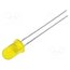L-53YD-5V LED; yellow; 5mm; 20mcd; 60°; Front: convex; No.of term: 2 cO-SlW5YyPm1RsaEZTNGSPimzJOzrdNmIeoMwAzhsB4