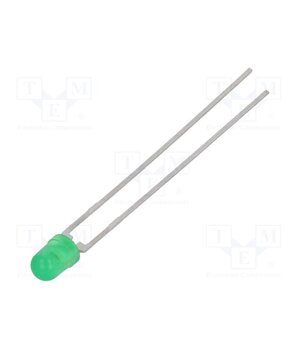 TLLG4400 LED; green; 3mm; 0.63÷1.2mcd; 50°; Front: convex; 1.9÷2.4VDC 0UKrX4OCyiIplVjb3jOLa83qz9zAygOSxfy-PmLLcHE