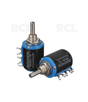 Potenciometrs 100R 1W, 5 gredzenu daudzapļveida precizitāte, stiepļu tinums, WXD3-12-1W

 RPDDXXX.jpg
