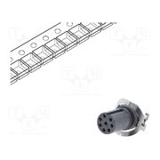 MSAS-08PFFT-EE0001 Connector: M12; socket; PIN: 8; female; 30V; SMT; on PCBs; 2A VTVDN2BvTagLotIjUyyBxZk9hqB97ia_DlH9DQzFlhs