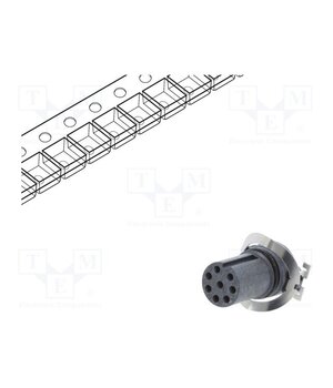 MSAS-08PFFT-EE0001 Connector: M12; socket; PIN: 8; female; 30V; SMT; on PCBs; 2A VTVDN2BvTagLotIjUyyBxZk9hqB97ia_DlH9DQzFlhs
