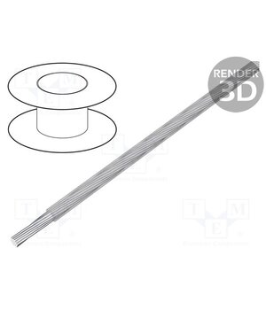 26464 Wire; LiYv; stranded; Cu; 0.75mm2; PVC; transparent; 900V; 100m cFoJP_zAxtxOWNcDnzLp_ONdoX4gzBgi0hB3_wNTJCc