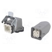 93603-0013 Connector: HDC; male + female; GWconnect; PIN: 4; 10A; 400V; 3+PE l447PLHNu76yE3Zgw0pHkwh7YXHDmZcV9ZoFcQqAxCk