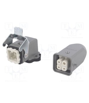 93603-0013 Connector: HDC; male + female; GWconnect; PIN: 4; 10A; 400V; 3+PE l447PLHNu76yE3Zgw0pHkwh7YXHDmZcV9ZoFcQqAxCk
