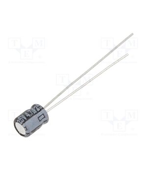 ECEA1EKS4R7 Capacitor: electrolytic; THT; 4.7uF; 25VDC; Ø4x5mm; Pitch: 1.5mm jhNV38tOMPFMQn1IMyYeGqu3lBZQCCgSGpMVh8xtoTM