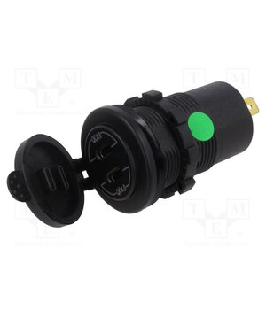 CAR-USB-3.0-GR USB power supply; USB C socket x2; Sup.volt: 12÷24VDC; black FZ0ByaIJBzsNszs6V6JlTkmAYE9-hUc1UhpG2zzvIGg