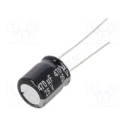 ECA1EHG471 Capacitor: electrolytic; THT; 470uF; 25VDC; Ø10x12.5mm; Pitch: 5mm UvK2Kkk2GF_qn6xLOfn_ECVXfAORTo8gF9ZyibKo7TU