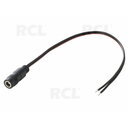 CABLE DC 2pin female 2.1/5.5mm, 0.2m, for  LED tape