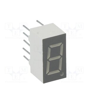 KW1-361ASA Display: LED; 7-segment; 9.1mm; 0.36"; No.char: 1; red; 1.5÷2.5mcd m9zp6e8JIgEptLwC61f_iiNl2SHb7dMKvtt8Mr7vld0