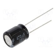 EEUHD1E471 Capacitor: electrolytic; THT; 470uF; 25VDC; Ø10x12.5mm; Pitch: 5mm ivWSM-wTD1rhJcglcAR3bfg-u3Np5p3YuGanpkO5zbA