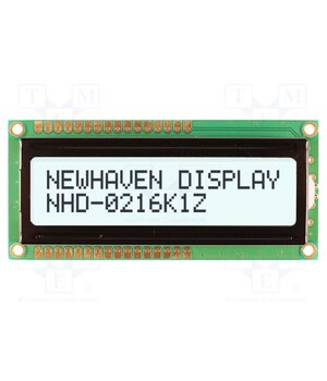 NHD-0216K1Z-FSW-FBW-L Display: LCD; alphanumeric; FSTN Positive; 16x2; white; LED; PIN: 16 9jtOyLez-9HEszFImwRv3lgrDwJMCJgibyxr1CJ7h3s