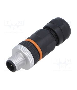 381166323 Connector: M12; plug; PIN: 5; male; 60V; straight; IP67; for cable Y0pSwXJLKkTRJXnq6x5GRlgvVR5ngnooQ5RGC3B22ww