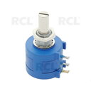 POTENCIOMETRAS 500R / 10 apsisukimų, 2W, ± 5%