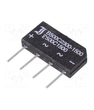 B500C1500A Bridge rectifier: single-phase; Urmax: 1kV; If: 1.5A; Ifsm: 50A VInTBFuFSCCU1D8ADto-MlStJlCg752C_dh7pi-bdEI