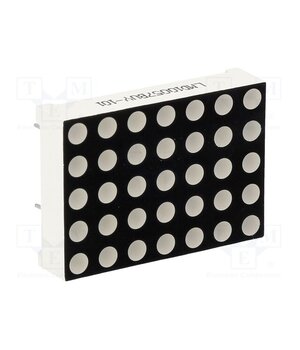 LMD10057BUY-101-01 Display: LED; matrix; 5x7; yellow; 96mcd; anode; 27.94x19.96mm 75UmFBlmMX-pvUiNgH_byxAw7-PseI-fR8pmW78-XWc